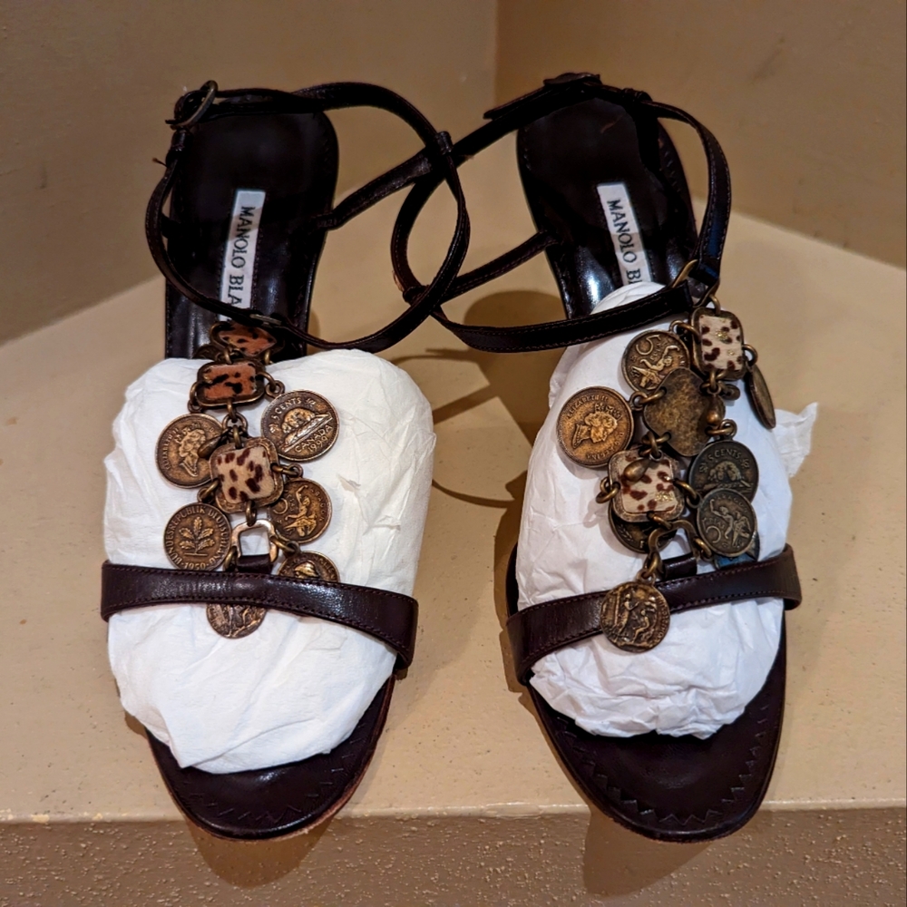 Vintage Manolo Blahnik Strappy Sandals